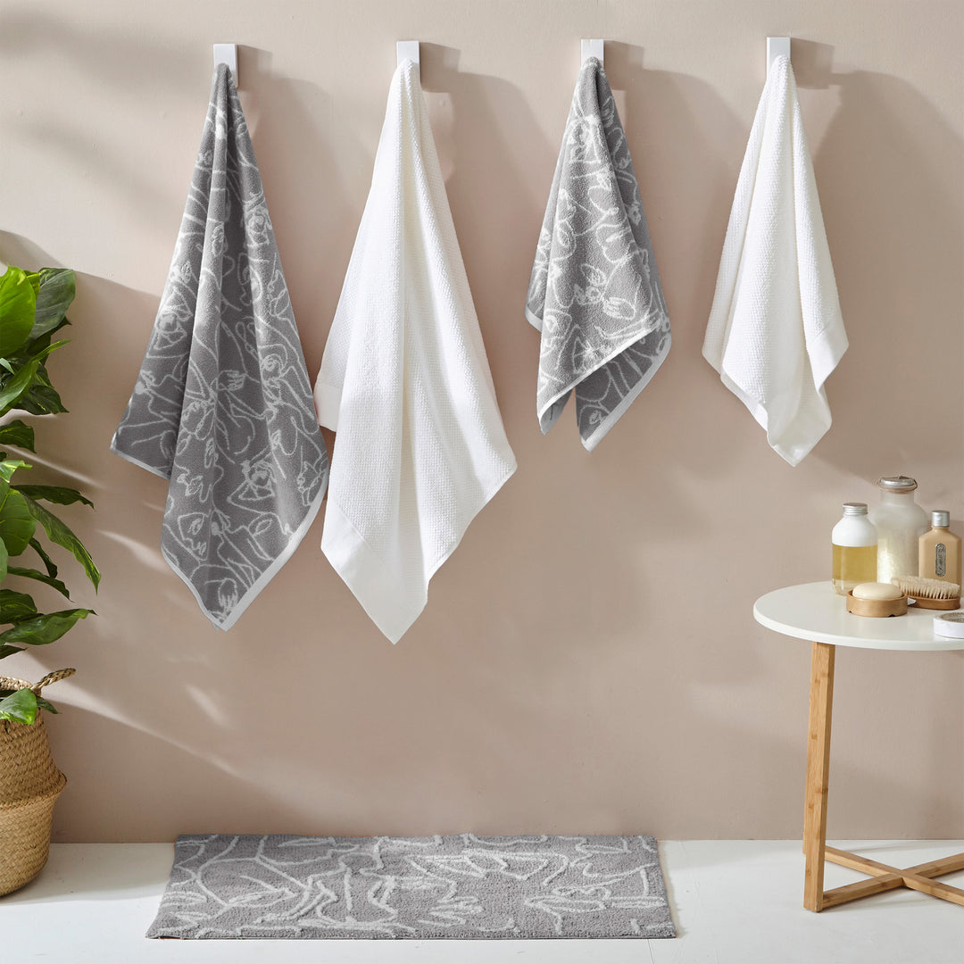 EVERYBODY JACQUARD HAND TOWEL GREY