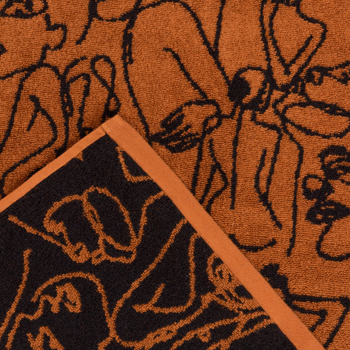 EVERYBODY JACQUARD HAND TOWEL PECAN