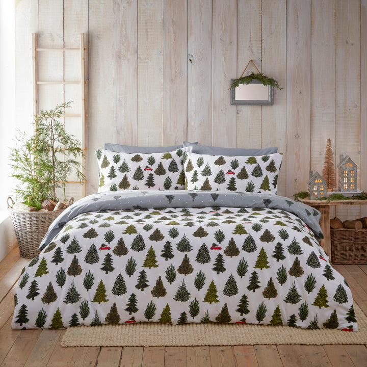 Evergreen King Size Duvet Set Pine Green - image 4