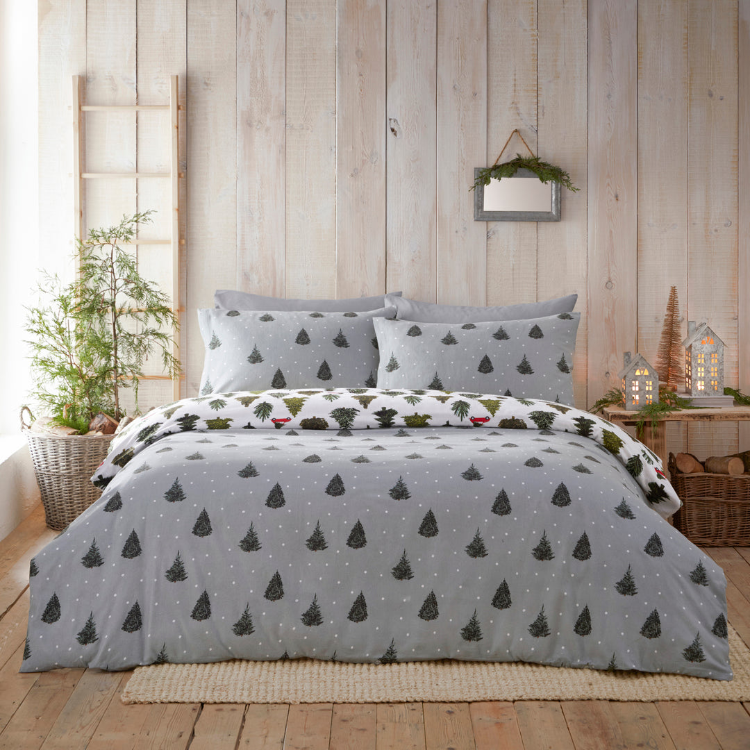 Evergreen King Size Duvet Set Pine Green - image 5