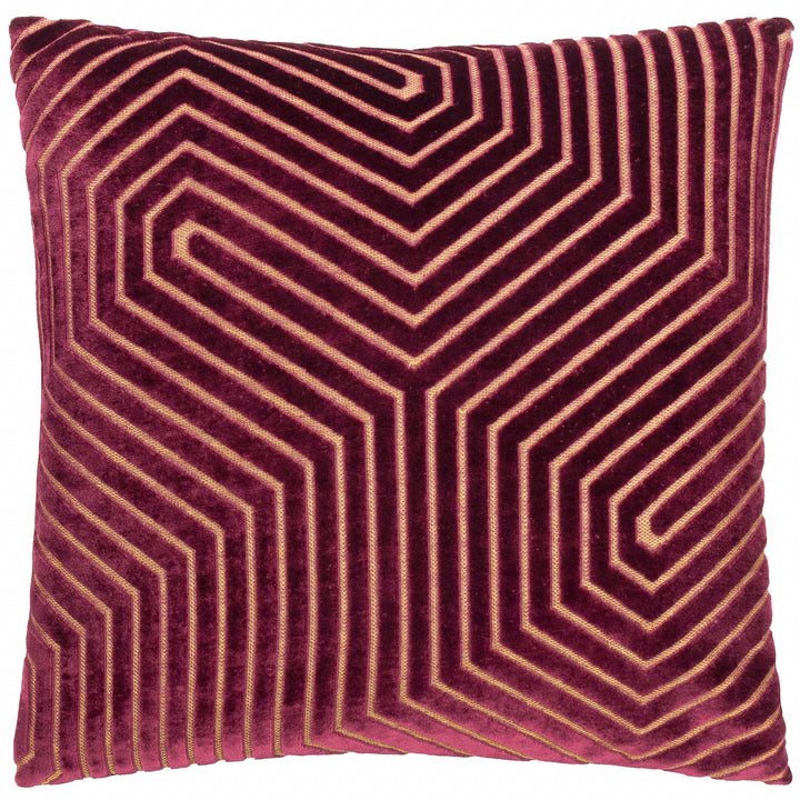 EVOKE 45X45 CUSHION CASE BURGUNDY