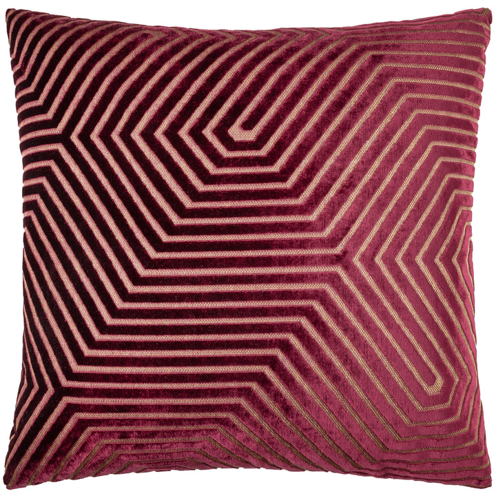 EVOKE 55X55 CUSHION CASE BURGANDY