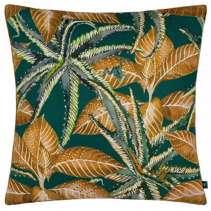 EBON WILDS JAHI 43X43 CUSHION CASE EMERALD