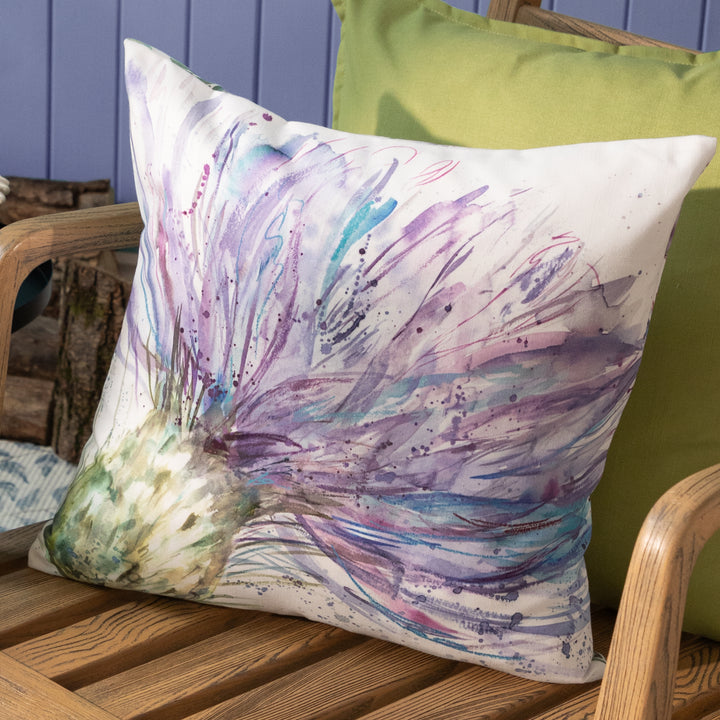 EXPRESSIVE THISTLE 43X43 OUTDOOR CUSHION CASE MULTI