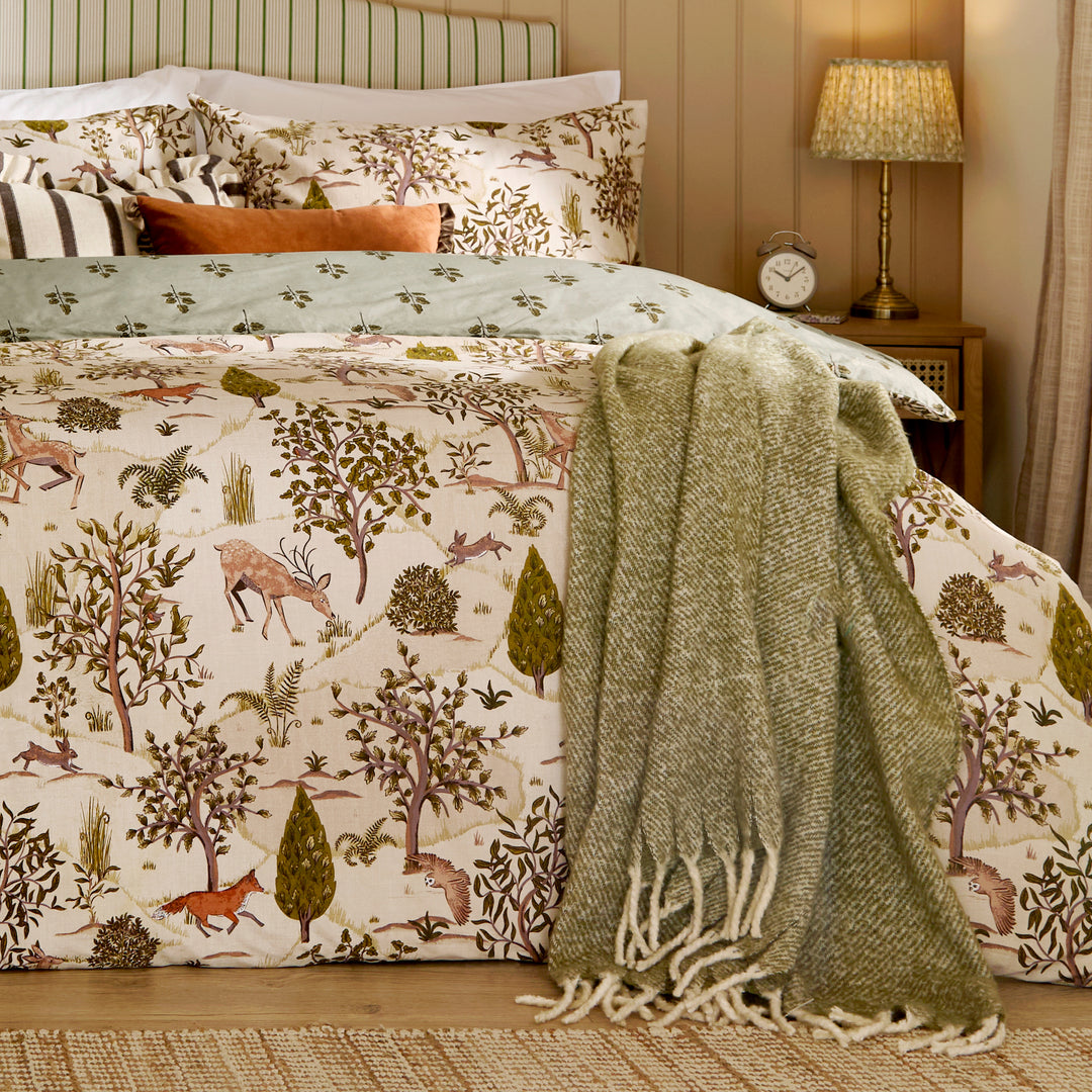 Fable Super King Duvet Set Willow Green - image 3
