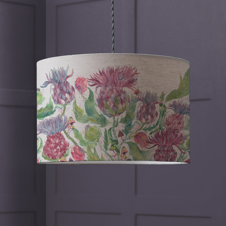 FAIRYTALE BRISTLE EVA 30X21CM LAMPSHADE DAMSON