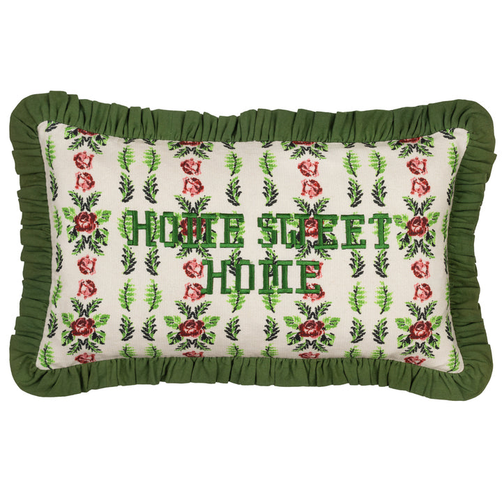 FEEONI HOME SWEET HOME 30X50 CUSHION CASE WILLOW GREEN