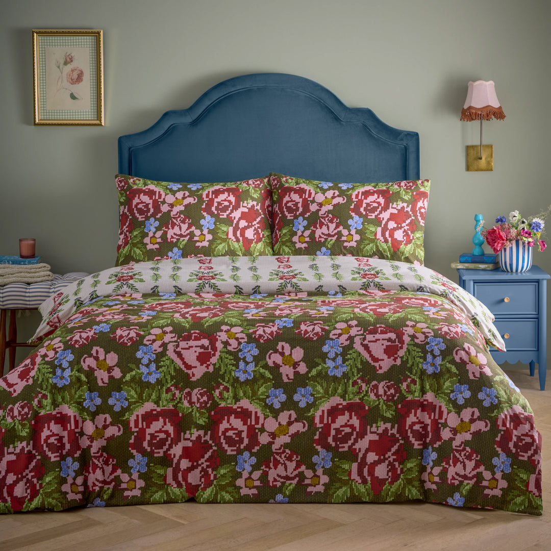 Feeoni King Size Duvet Set Willow Green - image 4