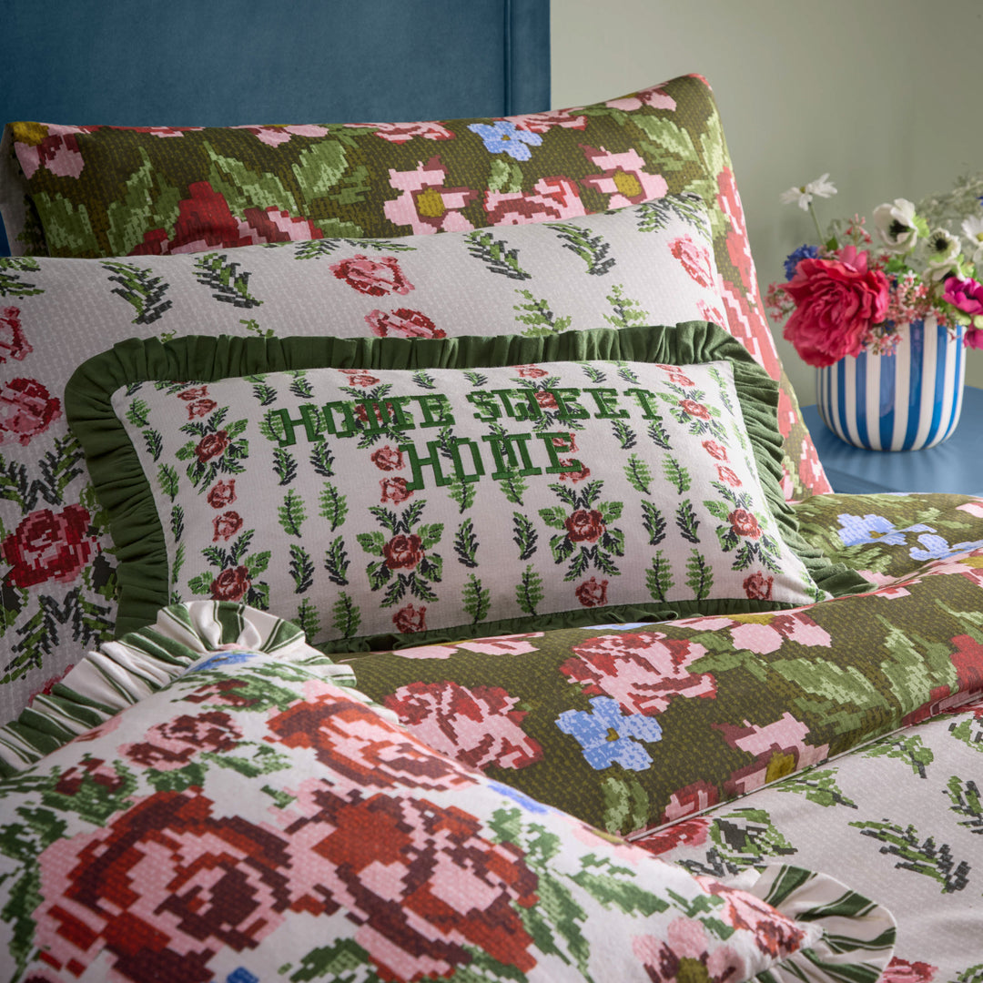 Feeoni Super King Duvet Set Willow Green - image 3