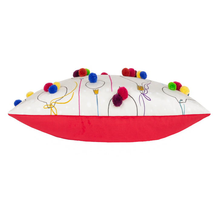 FESTIVE-VAL BAUBLES 30X50 CUSHION CASE MULTI