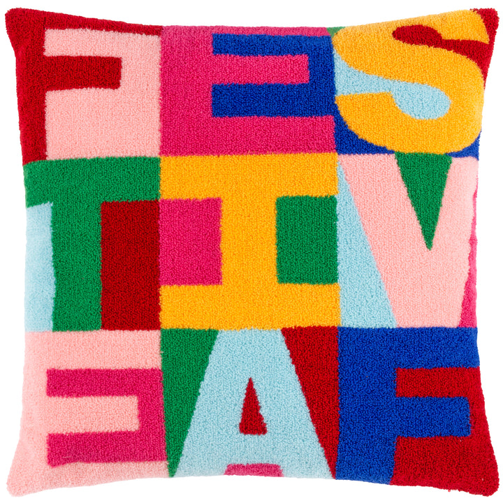 FESTIVE-VAL FESTIVE 43X43 CUSHION CASE MULTI