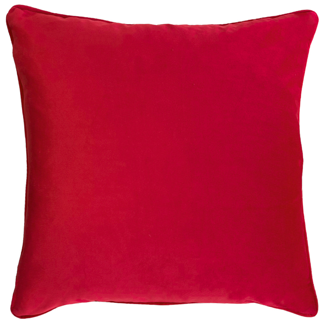 FESTIVE REINDEER REPEAT 43X43 CUSHION CASE SCARLET