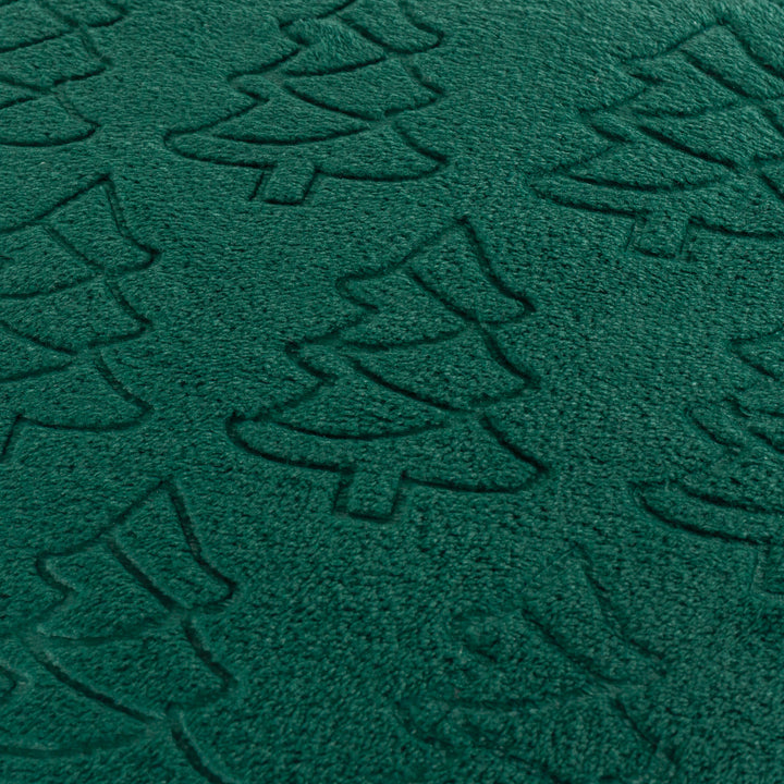 FESTIVE TREES 50X50 CUSHION CASE EMERALD