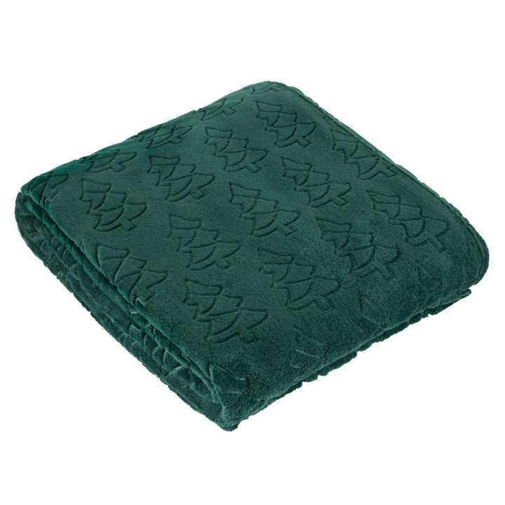 Festive Trees 140x180 Throw Emerald - image 2