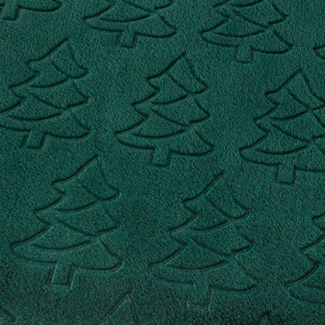 Festive Trees 140x180 Throw Emerald - image 4