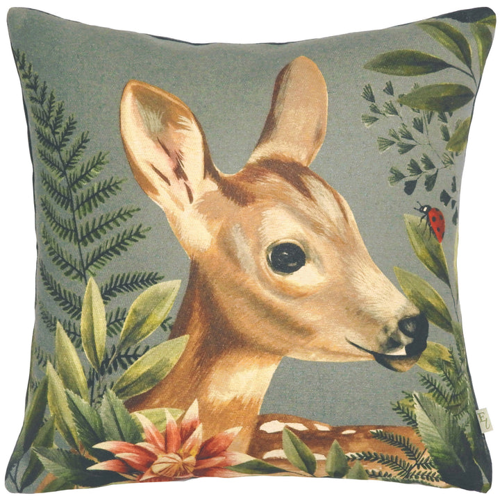 FOREST FAWN PROFILE 43X43 CUSHION COVER GREY
