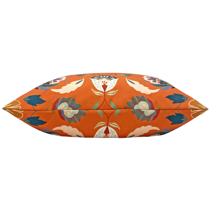 Folk Flora 43x43 Outdoor Cushion Cover Orange - image 2