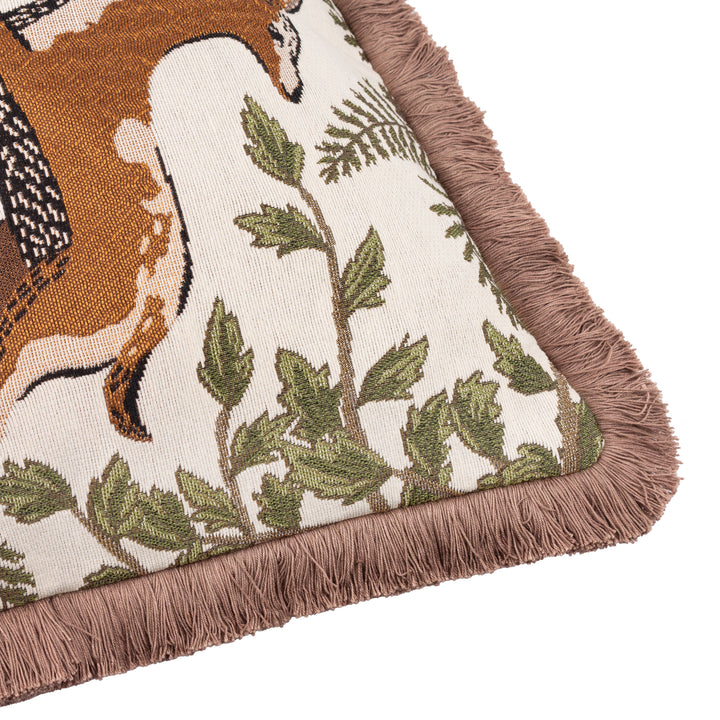 Fable Fox And Deer 45x45 Cushion Case Willow Green - image 5