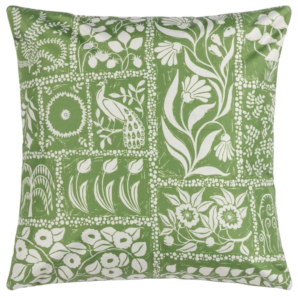 Forage Garden 43x43 Outdoor Cushion Case Sage - image 2