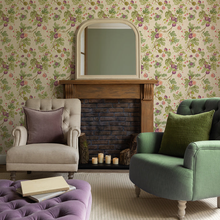 Fig Gardens Wallpaper Cream Sample