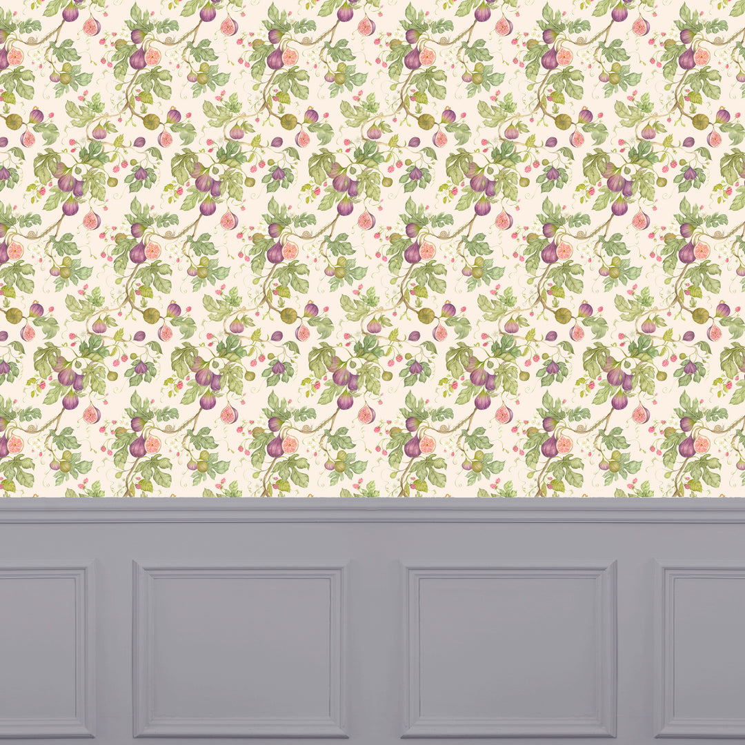 Fig Gardens Wallpaper Cream Sample - image 2