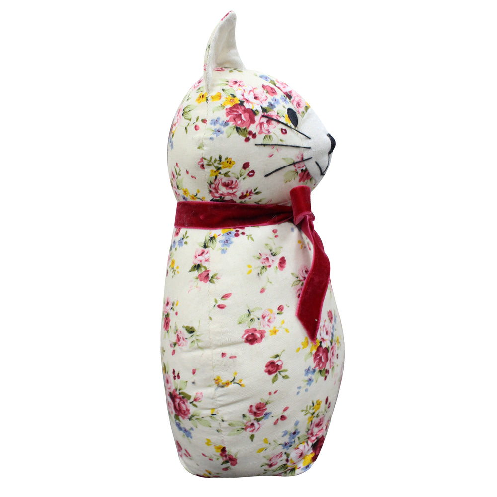 Floral Cat Doorstop - Multicolour - image 2