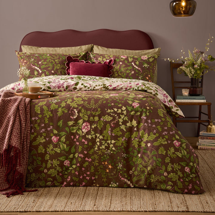 Florawilde Single Duvet Set Chocolate