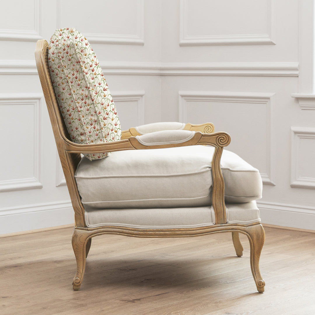FLORENCE OAK CHAIR FRESIA LINEN