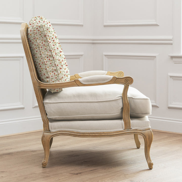 FLORENCE OAK CHAIR FRESIA LINEN