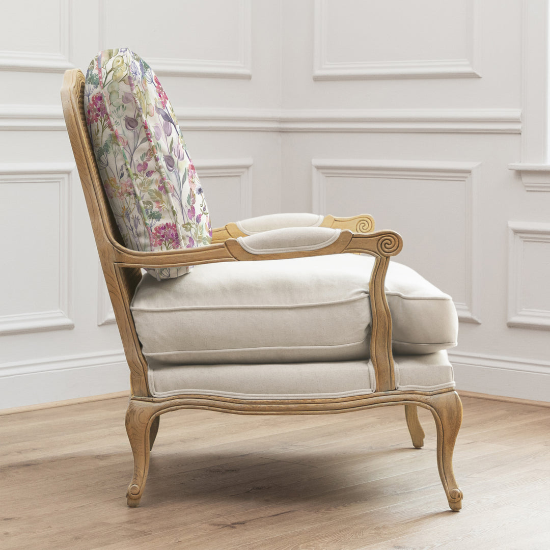 FLORENCE OAK CHAIR COUNTRY HEDGEROW LOTUS
