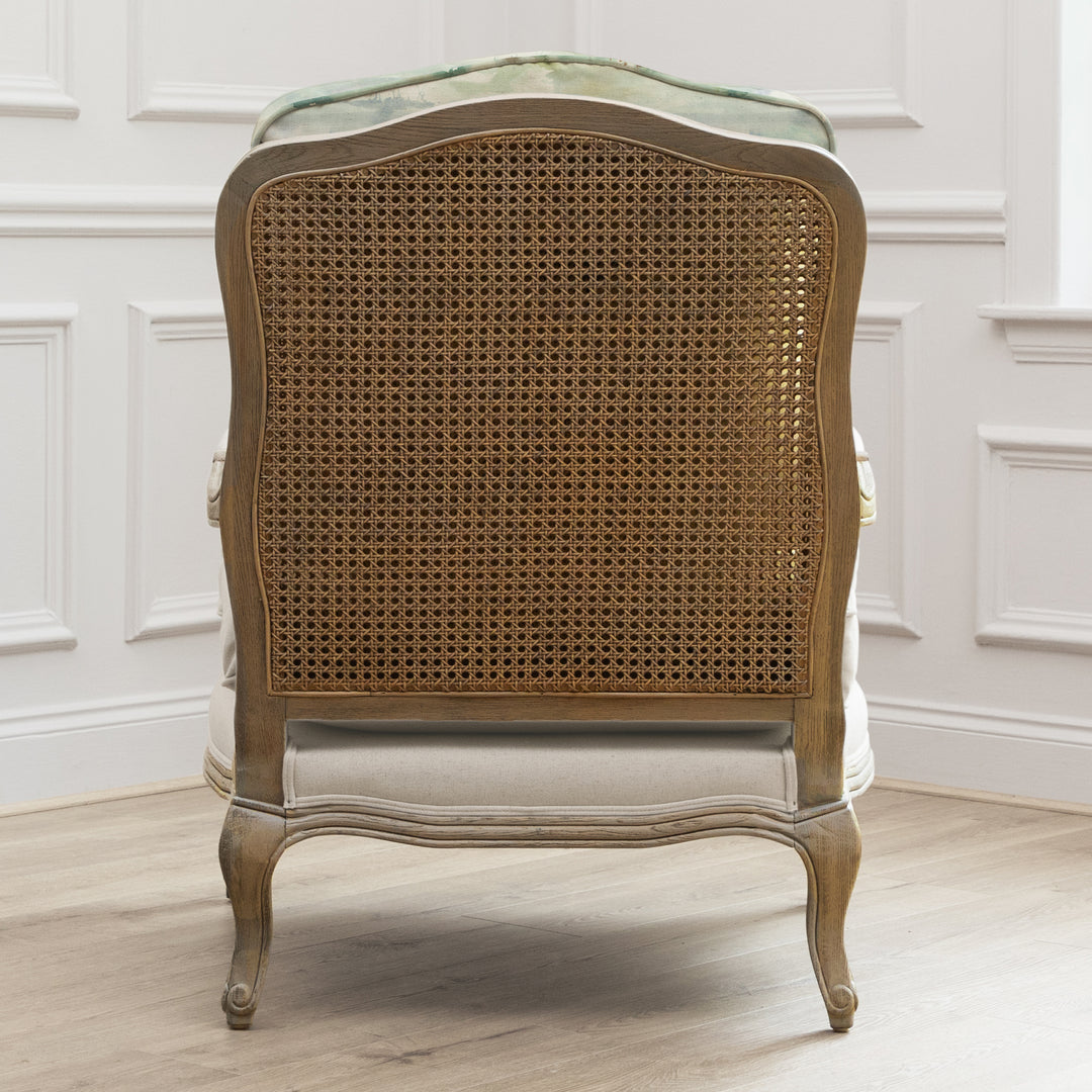FLORENCE OAK CHAIR RUSSET SHORES LINEN