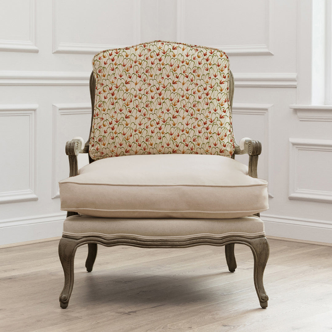 FLORENCE STONE CHAIR FRESIA LINEN