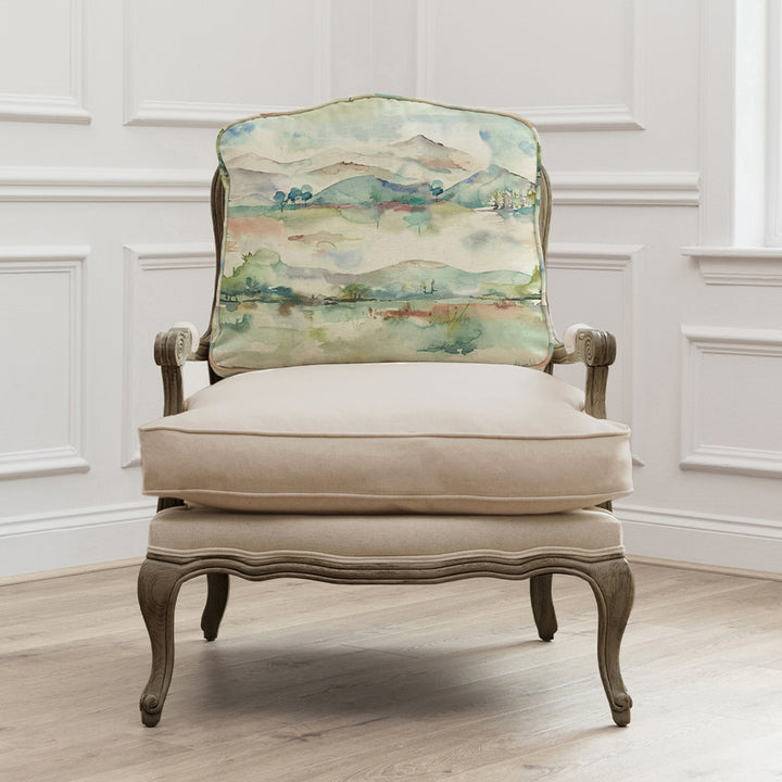 FLORENCE STONE CHAIR RUSSET SHORES LINEN