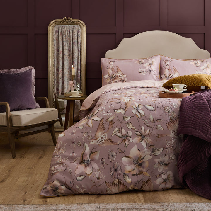 Floella Viola Double Duvet Set Purple