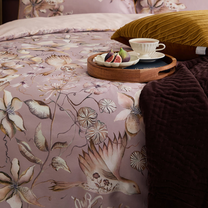 FLOELLA VIOLA KING SIZE DUVET SET PURPLE