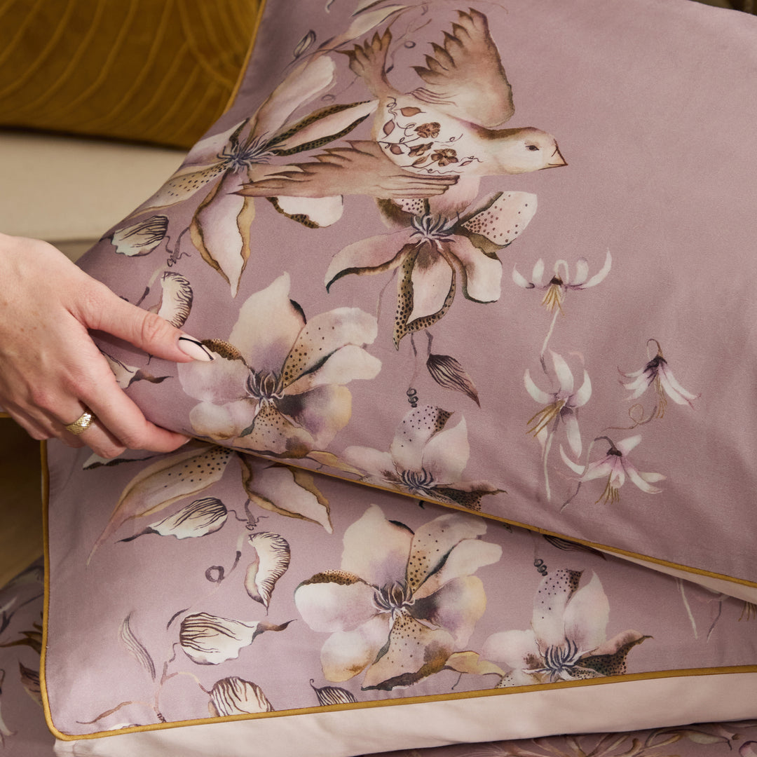 FLOELLA VIOLA KING SIZE DUVET SET PURPLE