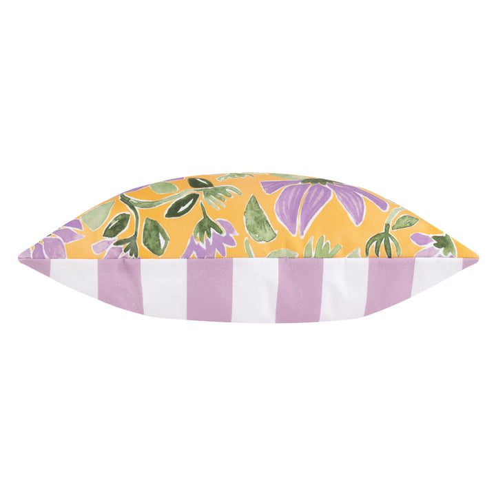 Flowers 43x43 Outdoor Cushion Case Yellow/Lilac - image 4