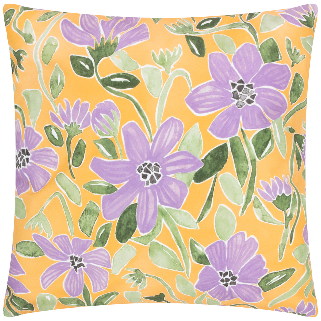Flowers 43x43 Outdoor Cushion Case Yellow/Lilac - image 2
