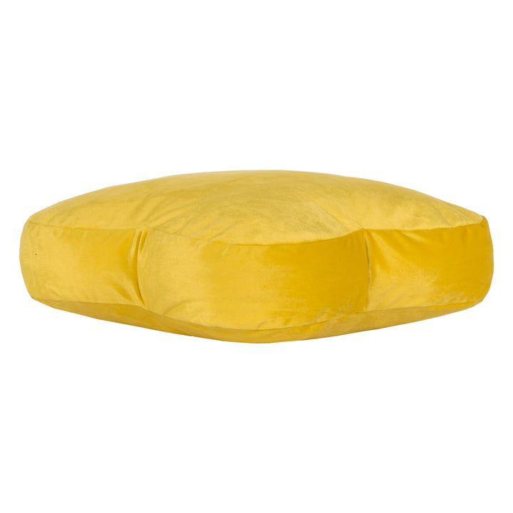 FLOWER READY FILLED CUSHION YELLOW