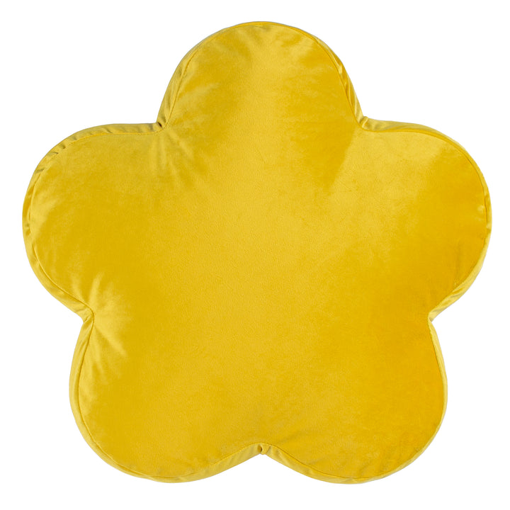 FLOWER READY FILLED CUSHION YELLOW