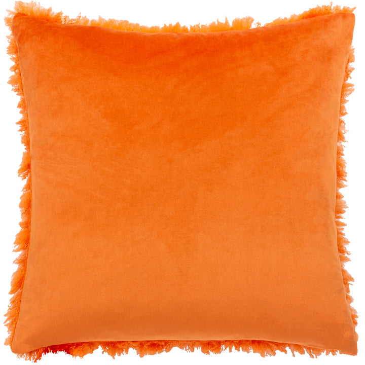 FLUFF BALL 45X45 CUSHION CASE ORANGE FEVER