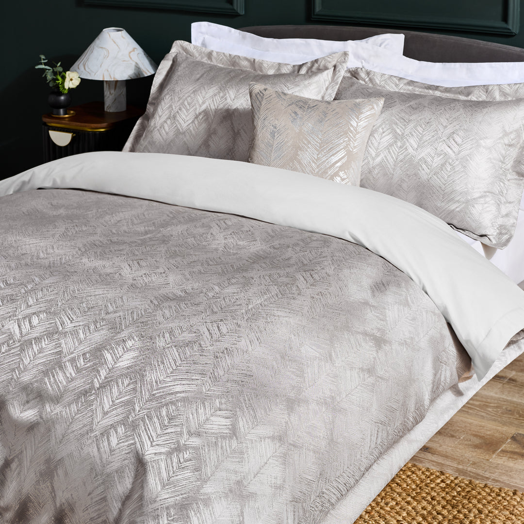 Folius Double Duvet Set Silver - image 4