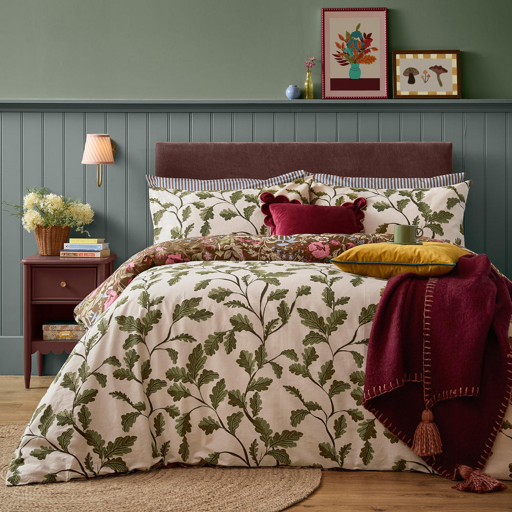 Forest Bloom Single Duvet Set Chocolate - image 2