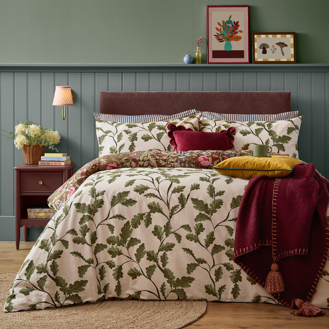 Forest Bloom Single Duvet Set Chocolate - image 2