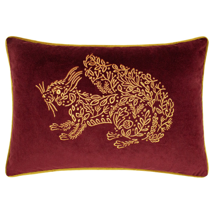 FOREST FAUNA SQUIRREL 35X50 C/CASE BURGUNDY/GOLD