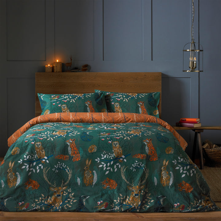 Forest Fauna Sb Duvet Set Emeral - image 2