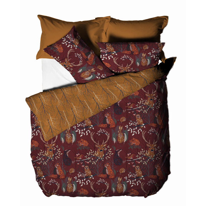 Forest Fauna Db Duvet Set Rust - image 4