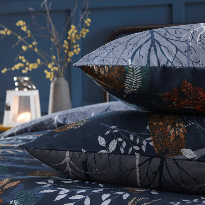 Forest Fauna King Size Duvet Set Navy - image 4