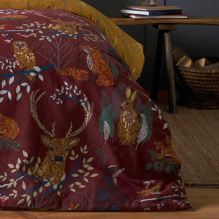 Forest Fauna Sks Duvet Set Rust - image 3