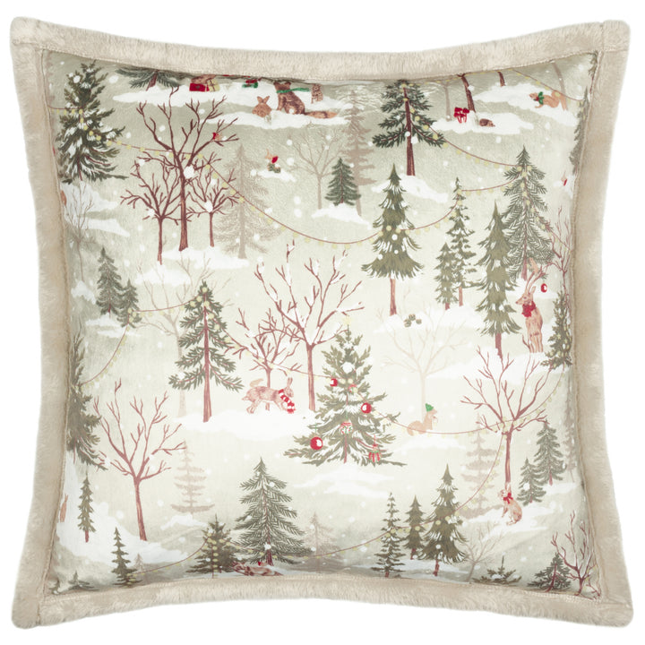 FOREST FESTIVITIES 50X50 CUSHION CASE NATURAL